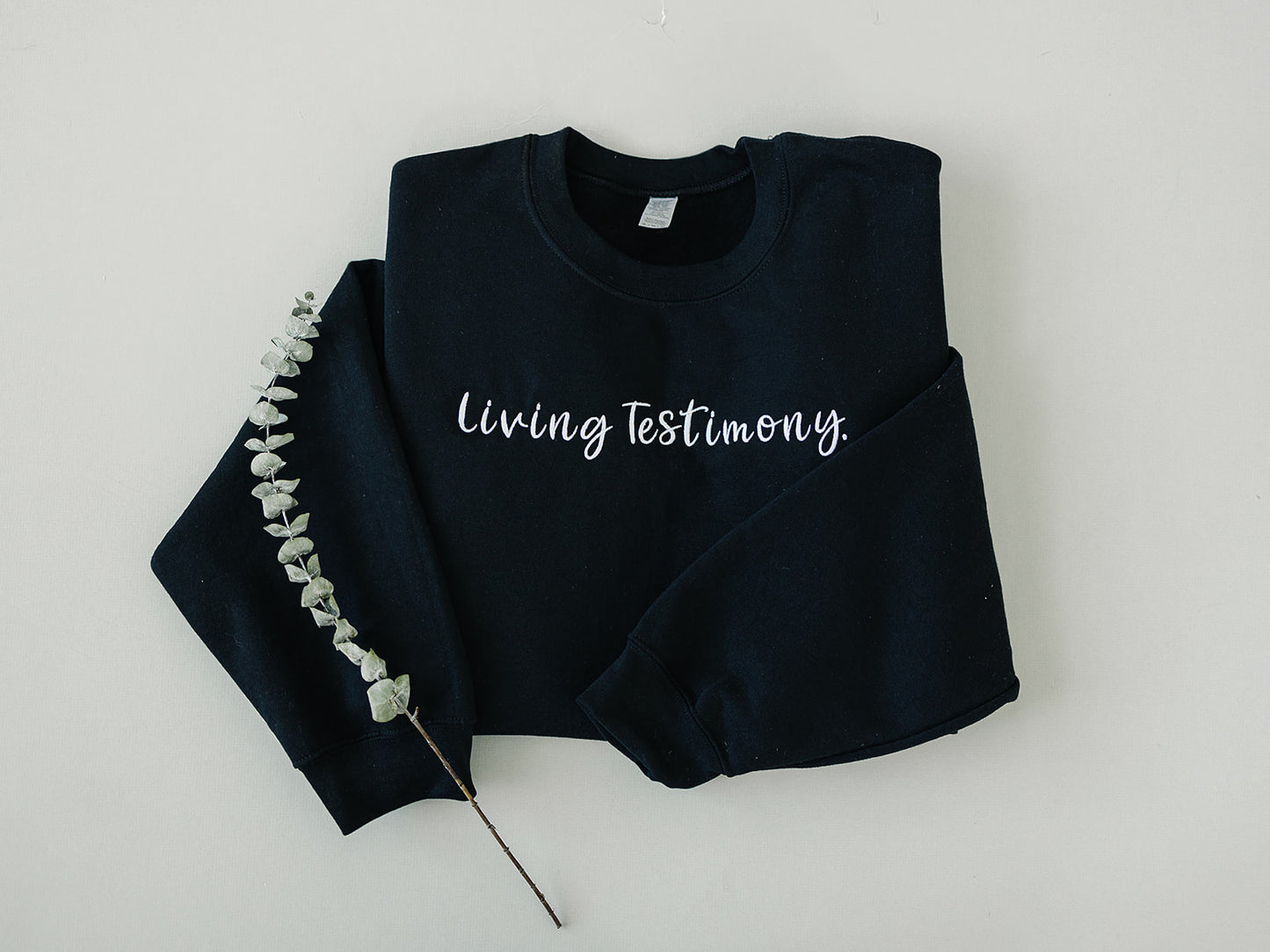 Living Testimony Embroidery Sweatshirt
