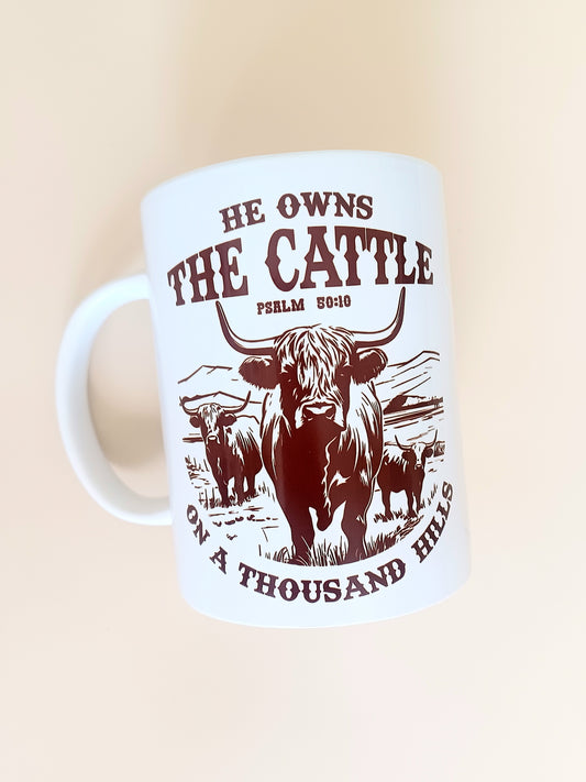 Cattle On Hills Mug